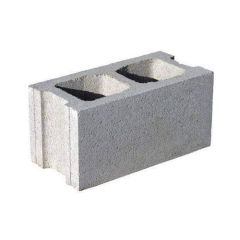Dorat Al-Makaseb Hollow Concrete Block Fair face or Smooth faces 2 holes Size 400*200 Width 100 mm