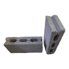 Dorat Al-Makaseb Concrete Block 3 Holes Size 400*200 Width 100 mm 